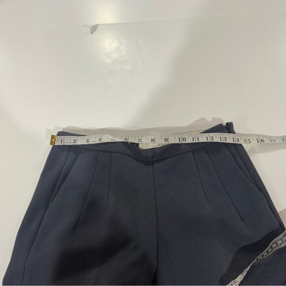 J. Crew Navy Blue Mid‎ Rise Ankle Dress Pants Size 0 - Picture 11 of 13